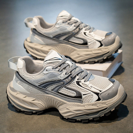 Men's Mesh Platform Casual Sneakers - Style 79C3 front product view