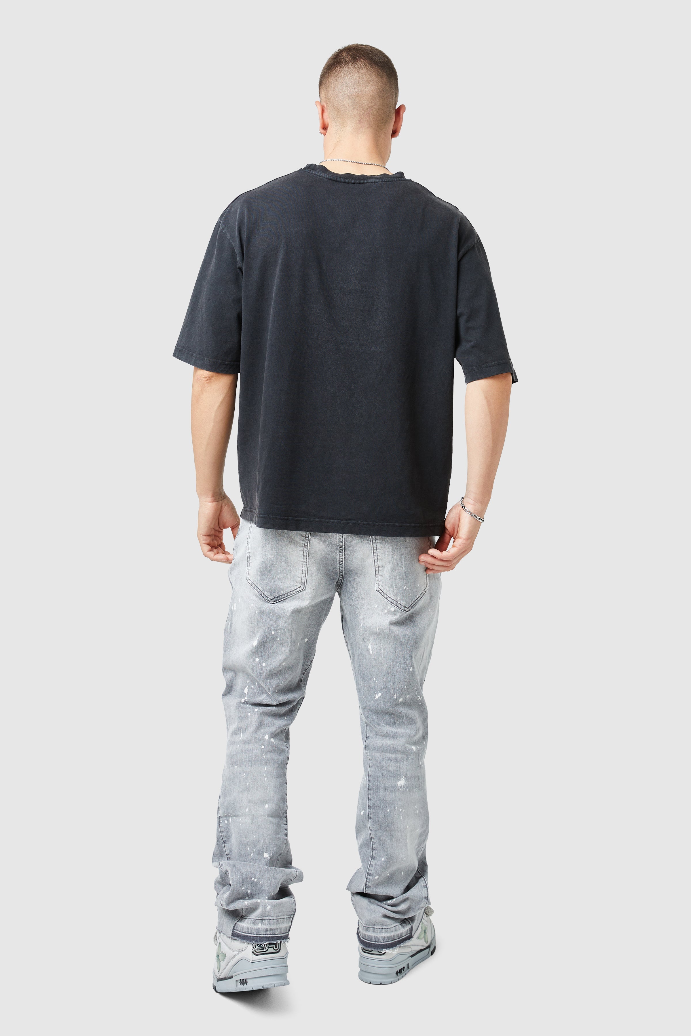 Oasis 2.0 Flare Jean - Light Grey ¨C Lorenzo