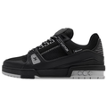 Louis Vuitton Trainer Ski SS26 Waterproof Technical Fabric & Leather Low-Top Sneakers – Black & Grey