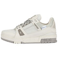Louis Vuitton Trainer Ski SS26 Waterproof Technical Fabric & Leather Low-Top Sneakers – Off-White & Grey