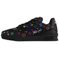 Louis Vuitton × Takashi Murakami Trainer Multicolor Monogram Grained Calf Leather Low-Top Sneakers – Black