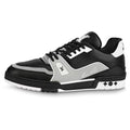 Louis Vuitton Trainer Leather Lace-Up Low-Top Sneakers – Black
