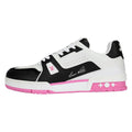 Louis Vuitton Trainer Calf Leather Low-Top Sneakers – White, Black & Hot Pink