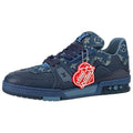 Louis Vuitton x Nigo Trainer Monogram Denim Low-Top Sneakers – Navy Blue
