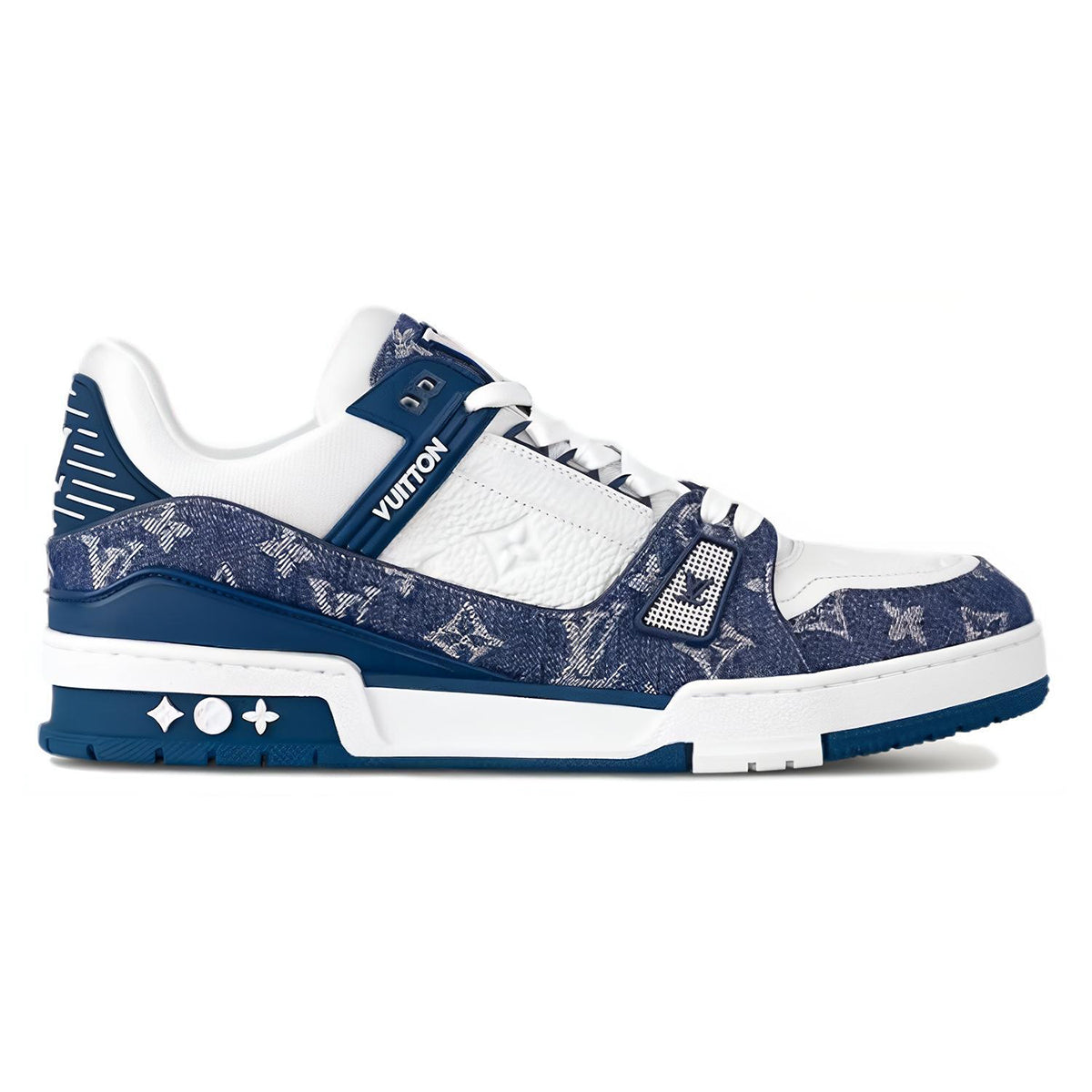 Louis Vuitton Trainer Denim & Leather Low-Top Sneakers – Ocean Blue
