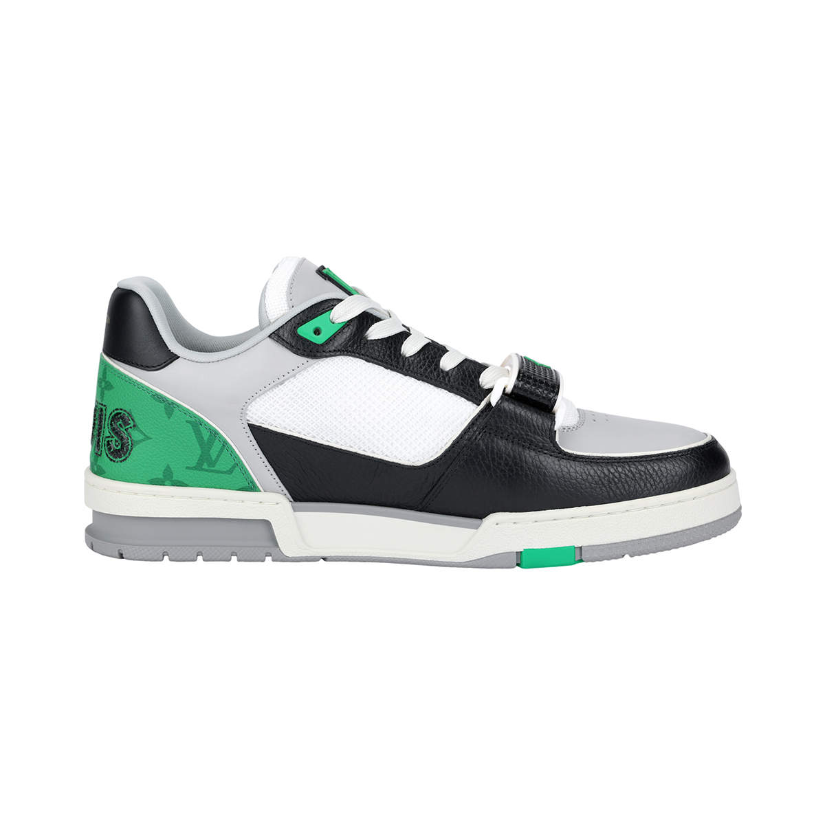 Louis Vuitton Trainer Monogram Multicolour Low-Top Sneakers – Black, Green & White