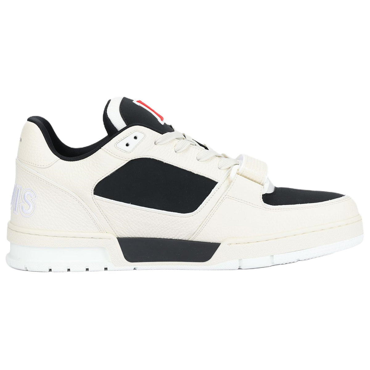 Louis Vuitton Trainer Oversized LV Flower Calf Leather Low-Top Sneakers – Off-White & Black