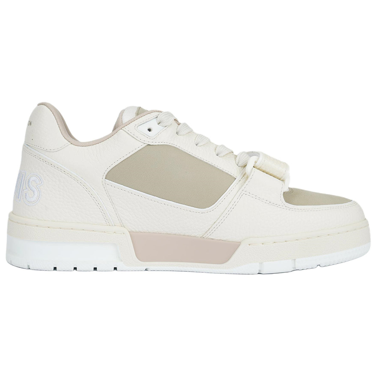 Louis Vuitton Trainer LV Monogram Flower Oversized Leather Low-Top Sneakers – Ivory & Beige