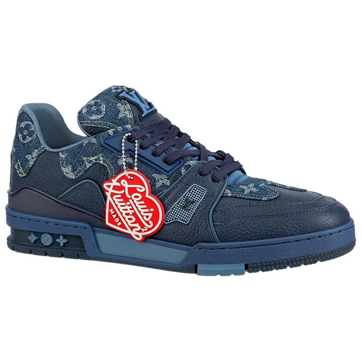 Louis Vuitton x Nigo Trainer Monogram Denim Low-Top Sneakers – Navy Blue