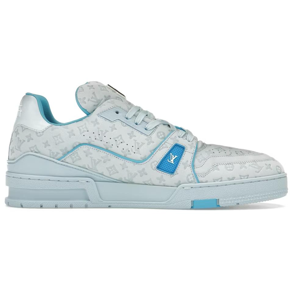 Tyler, The Creator × Louis Vuitton LV Trainer Low-Top Sneakers – Ice Blue