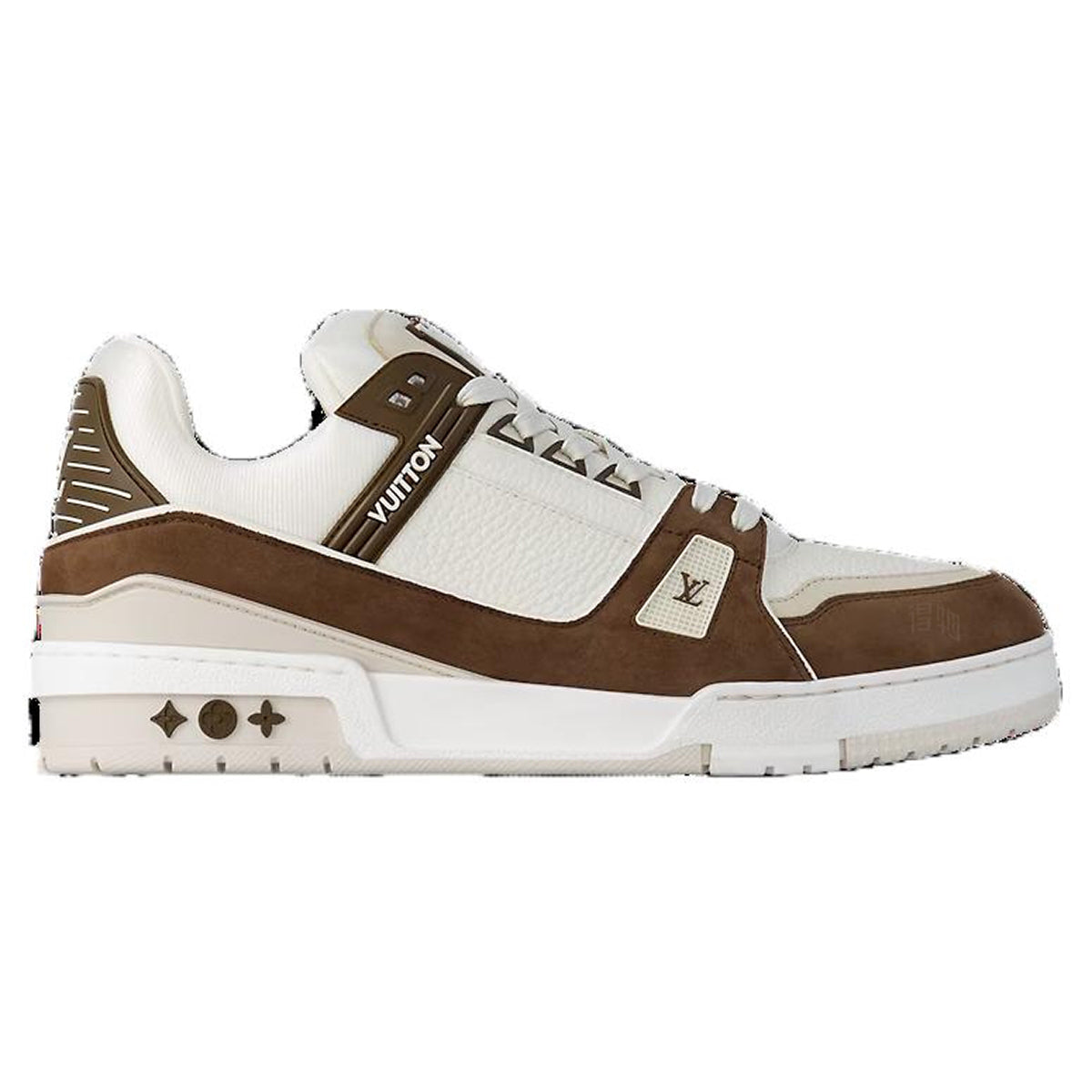 Louis Vuitton Trainer Lace-Up Low-Top Sneakers – Mocha Brown