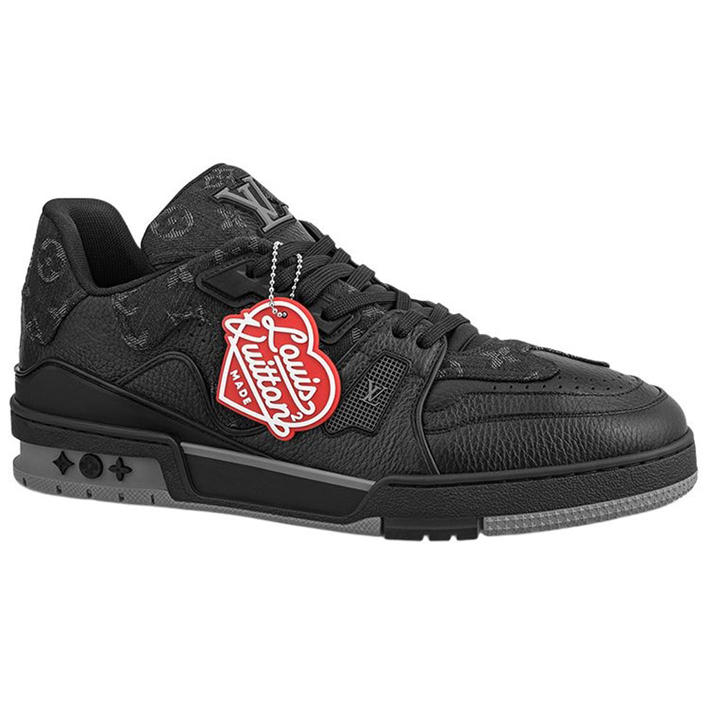Louis Vuitton x Nigo Trainer Monogram Embossed Leather Low-Top Sneakers – Black