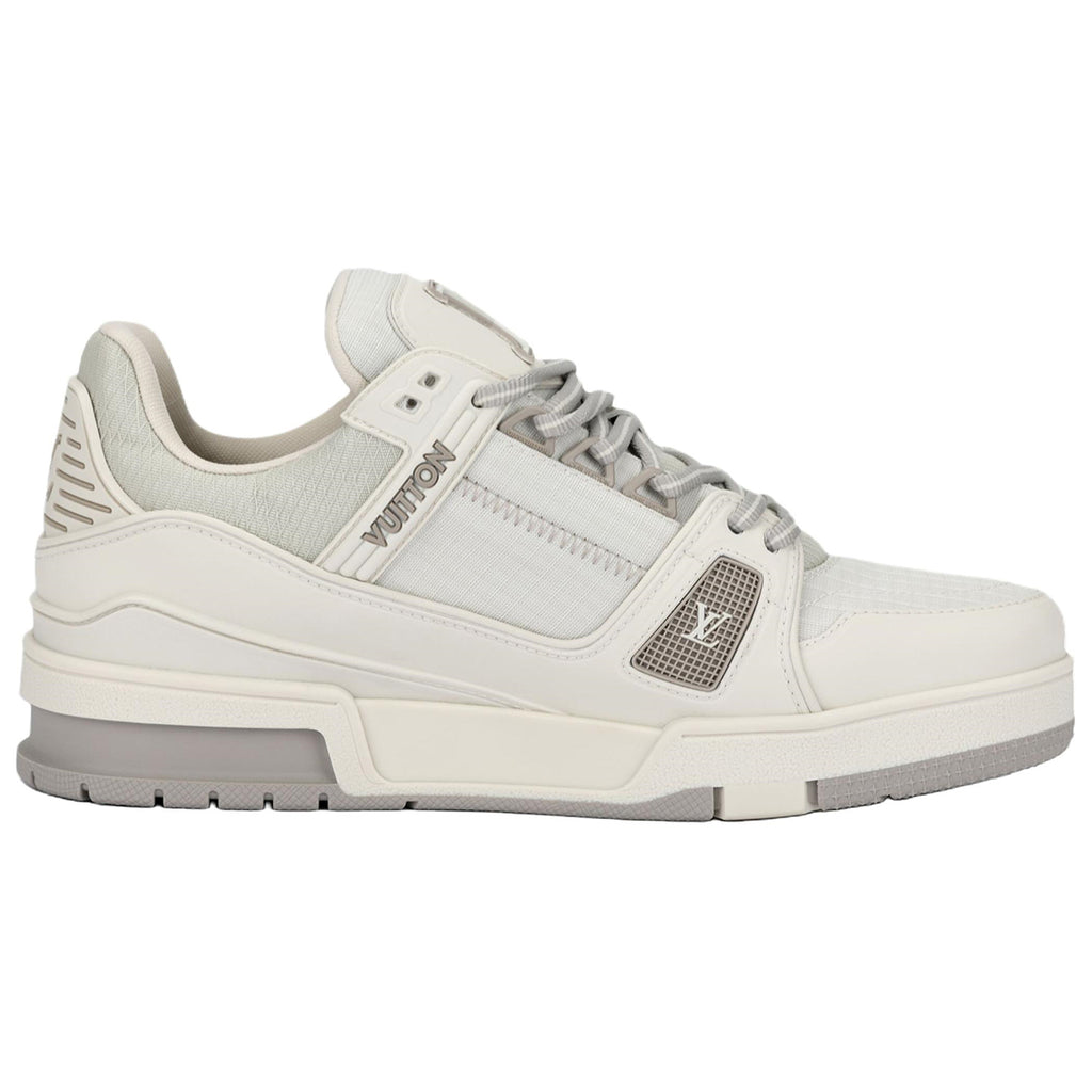 Louis Vuitton Trainer Ski SS26 Waterproof Technical Fabric & Leather Low-Top Sneakers – Off-White & Grey