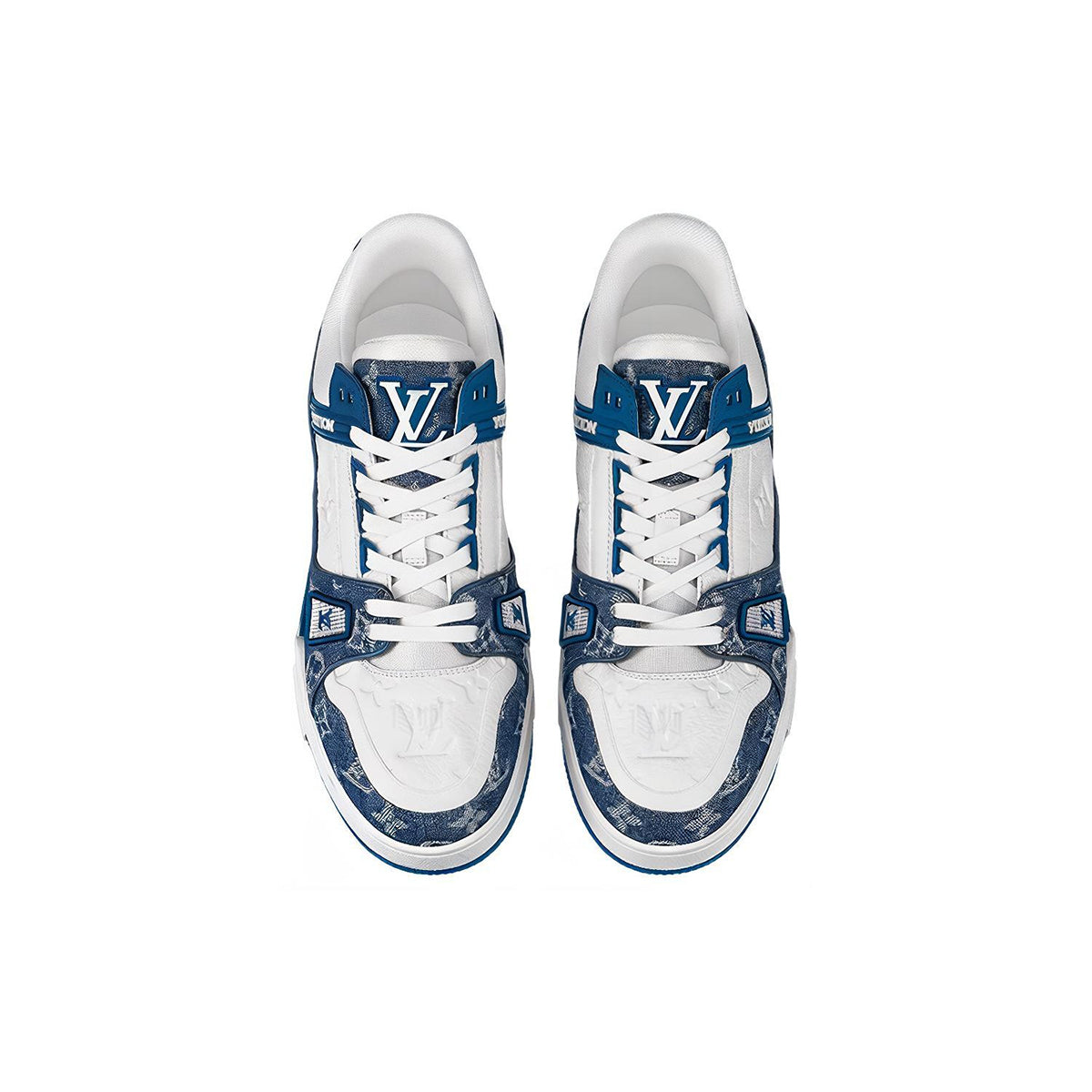 Louis Vuitton Trainer Denim & Leather Low-Top Sneakers – Ocean Blue