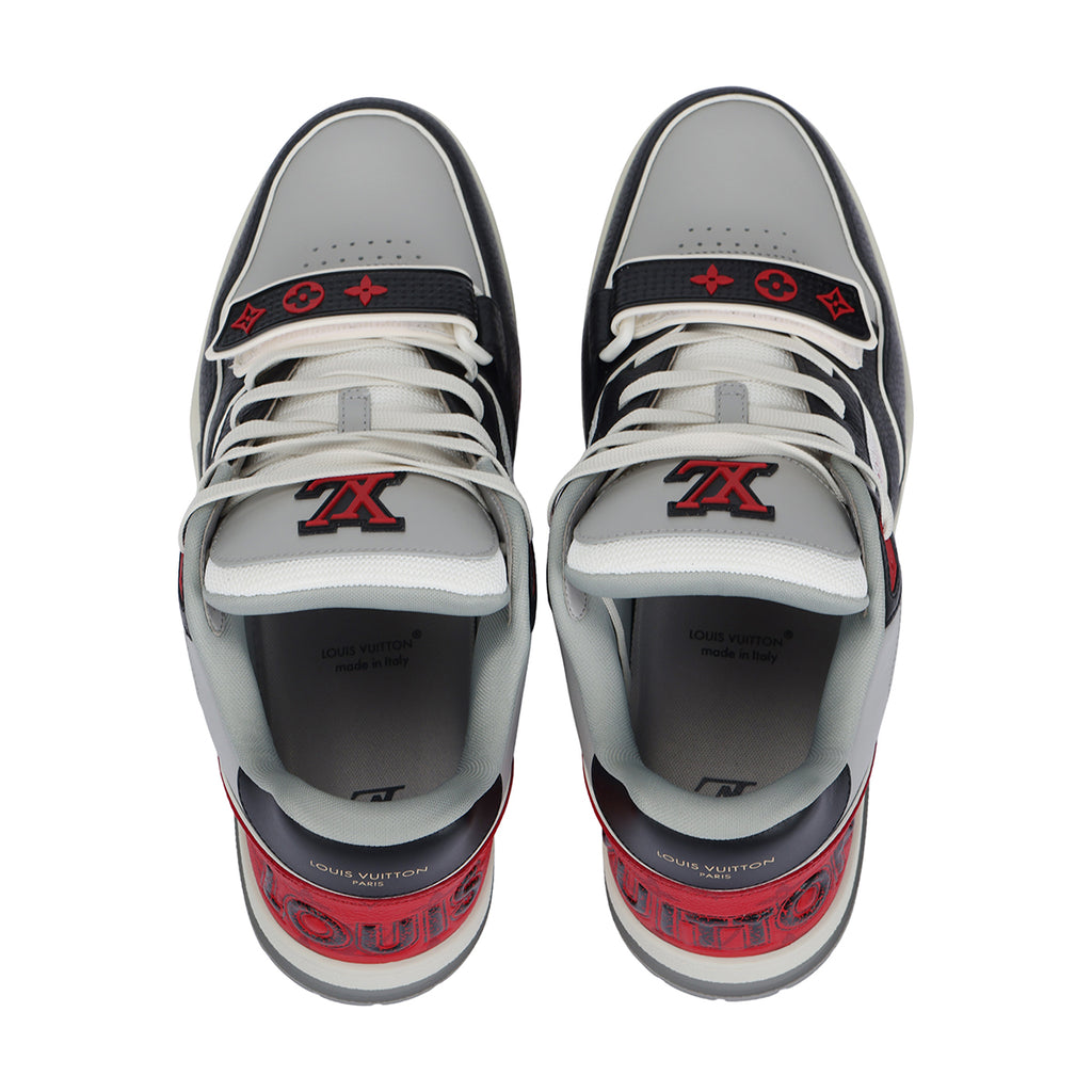 Louis Vuitton Trainer Monogram Multicolour Low-Top Sneakers – Black, Red & White