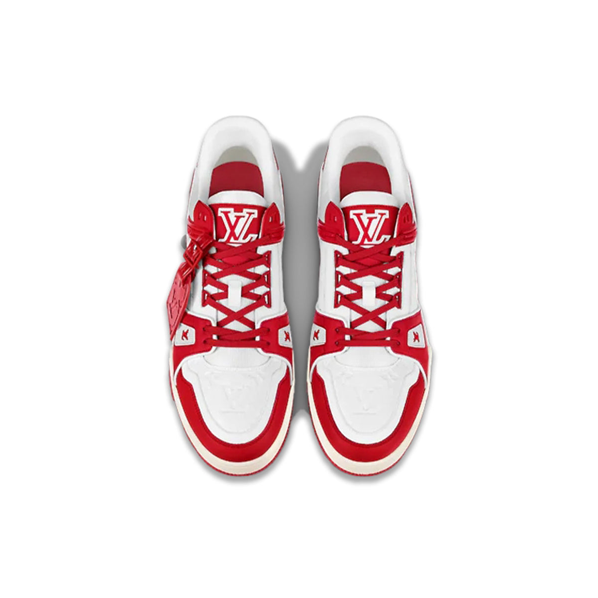 Louis Vuitton Trainer (RED) Charity Edition Low-Top Sneakers – Red & White