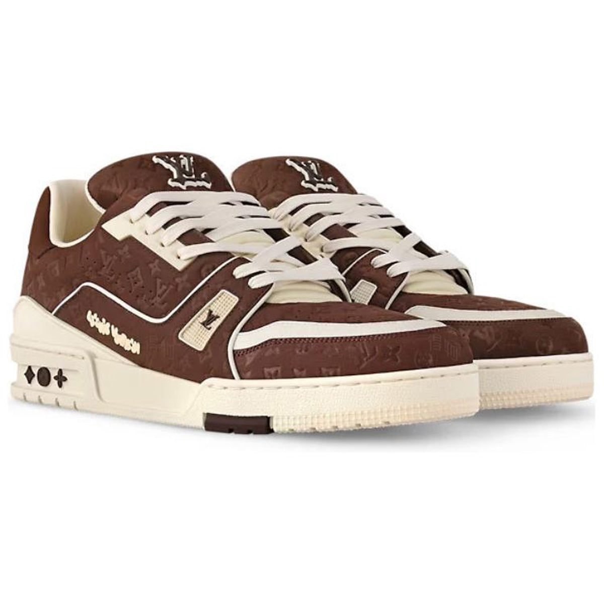 Tyler, The Creator × Louis Vuitton LV Trainer Low-Top Sneakers – Chocolate Brown & Cream