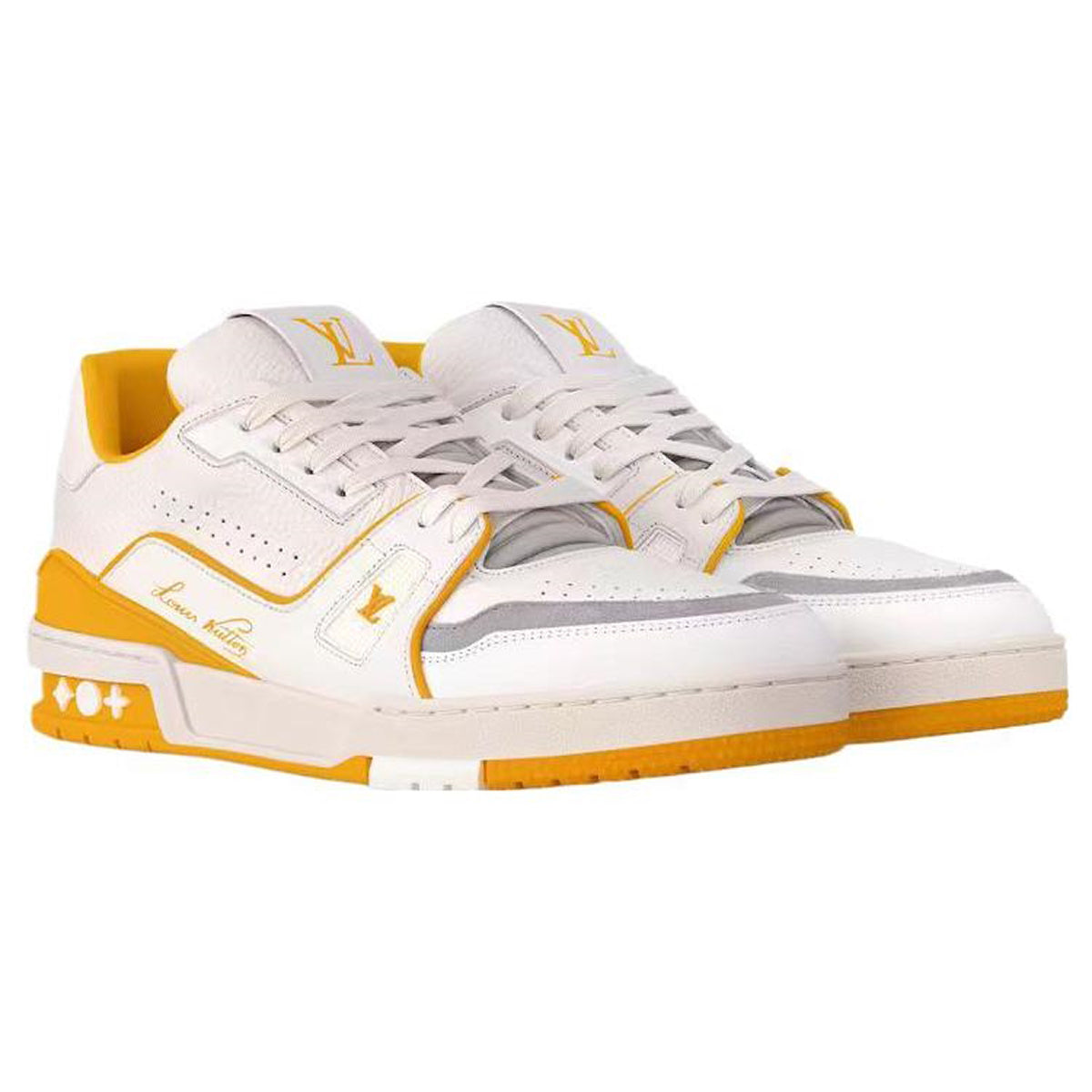 Louis Vuitton Trainer Signature Low-Top Sneakers – Yellow