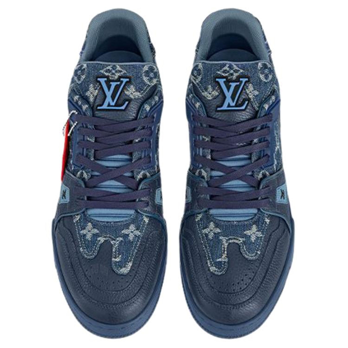 Louis Vuitton x Nigo Trainer Monogram Denim Low-Top Sneakers – Navy Blue