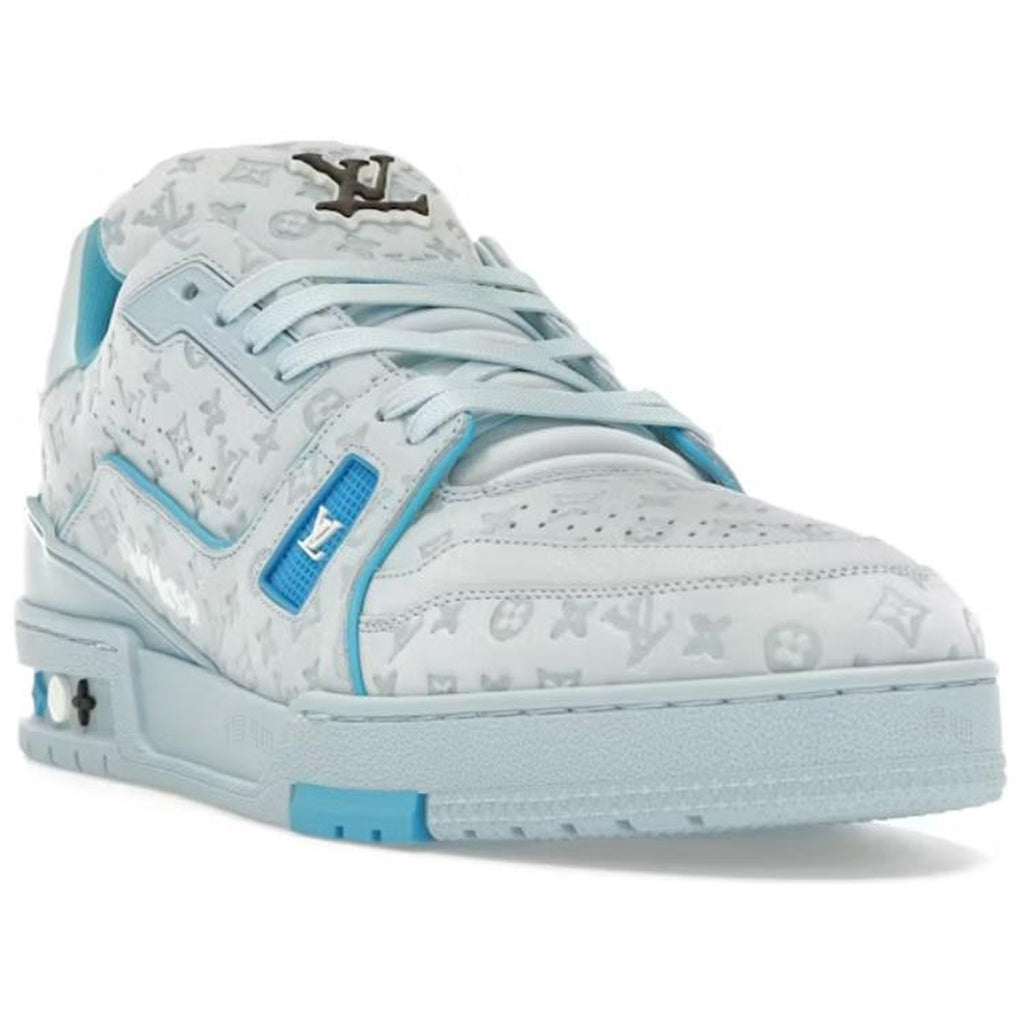Tyler, The Creator × Louis Vuitton LV Trainer Low-Top Sneakers – Ice Blue