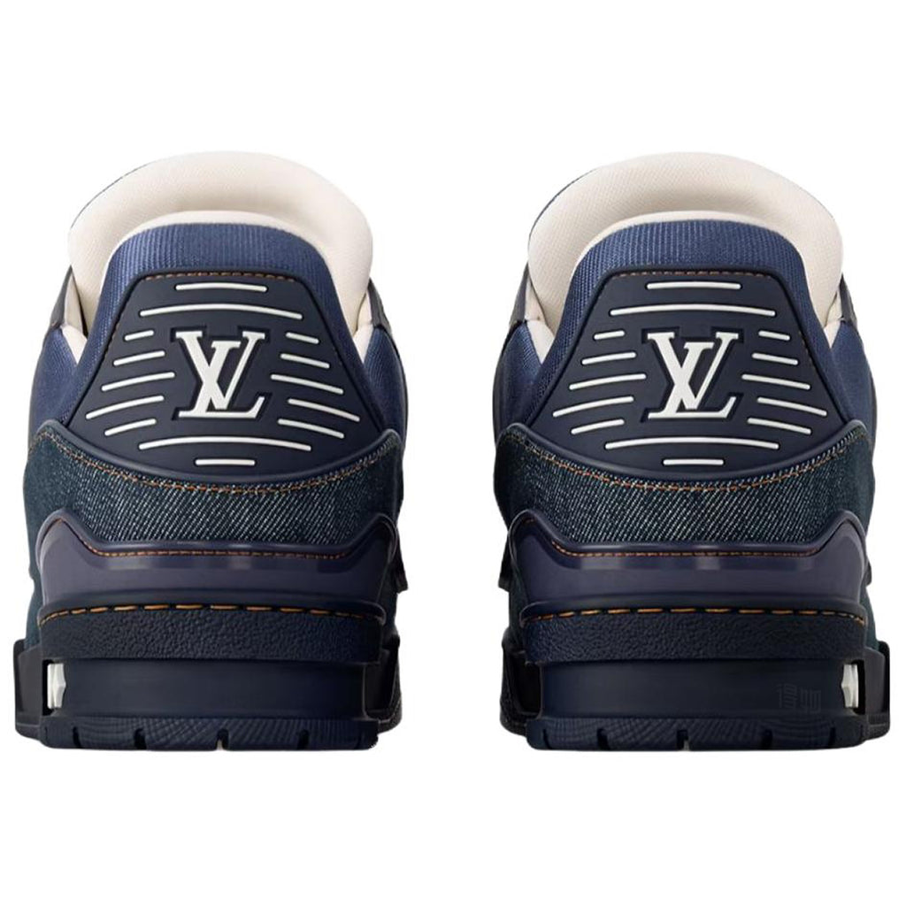 Louis Vuitton Trainer Monogram Denim Canvas Low-Top Sneakers – Triple Navy