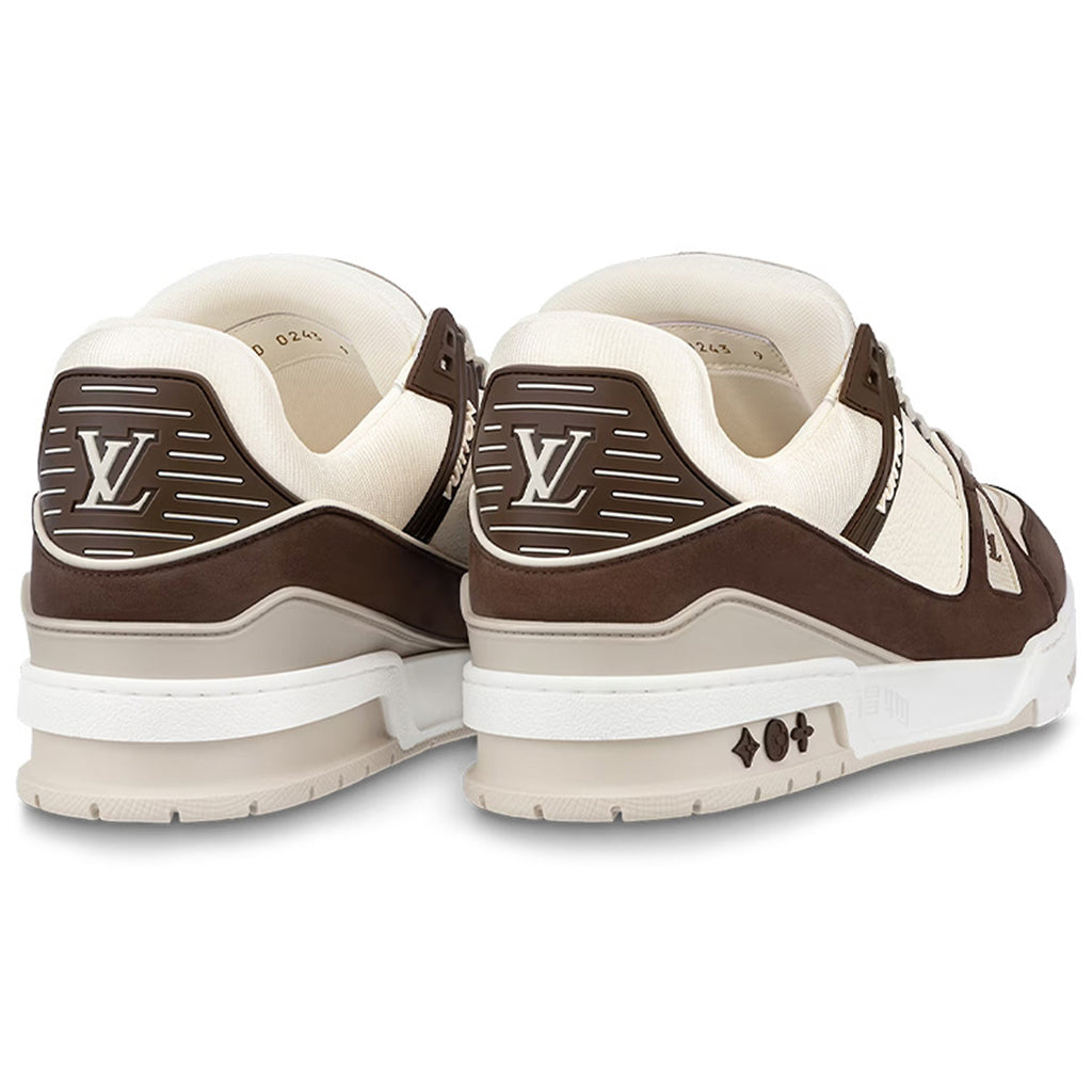 Louis Vuitton Trainer Lace-Up Low-Top Sneakers – Mocha Brown