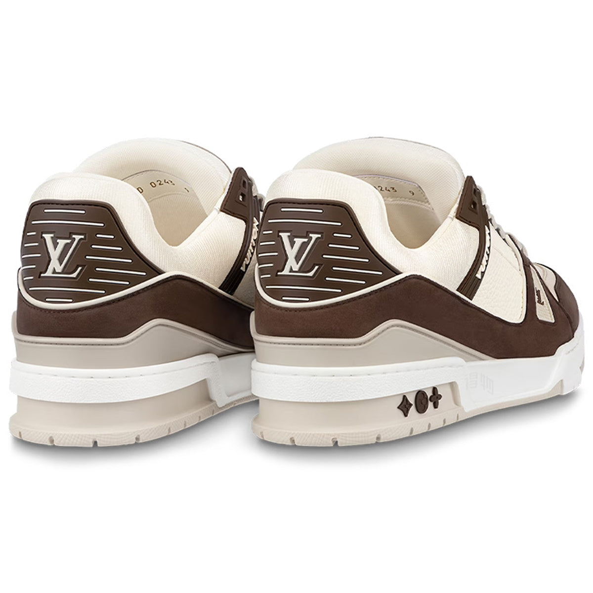 Louis Vuitton Trainer Lace-Up Low-Top Sneakers – Mocha Brown