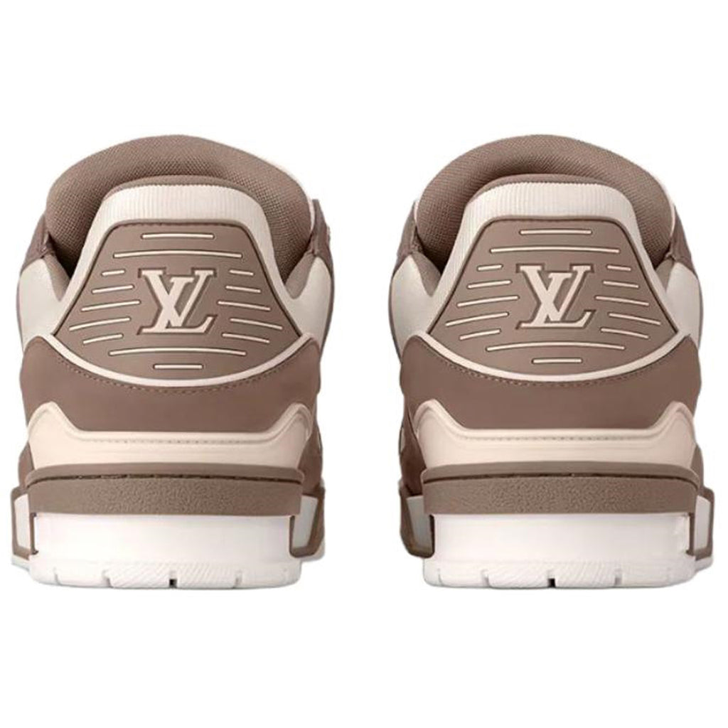 Louis Vuitton Trainer Damier Textile Low-Top Sneakers – Cream & Taupe