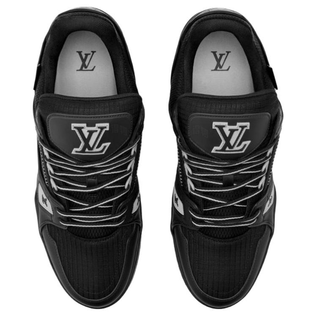 Louis Vuitton Trainer Ski SS26 Waterproof Technical Fabric & Leather Low-Top Sneakers – Black & Grey