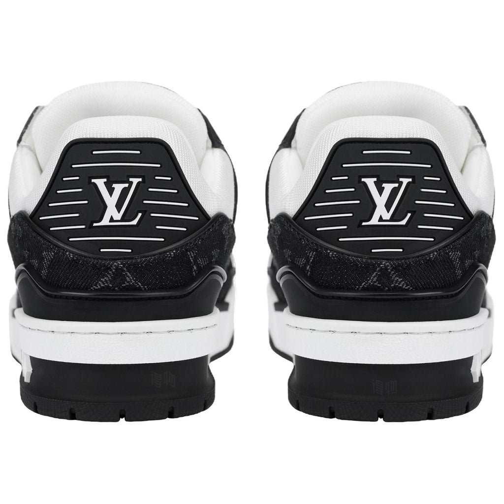 Louis Vuitton Trainer Monogram Denim Pixel LV Low-Top Sneakers – Black & White