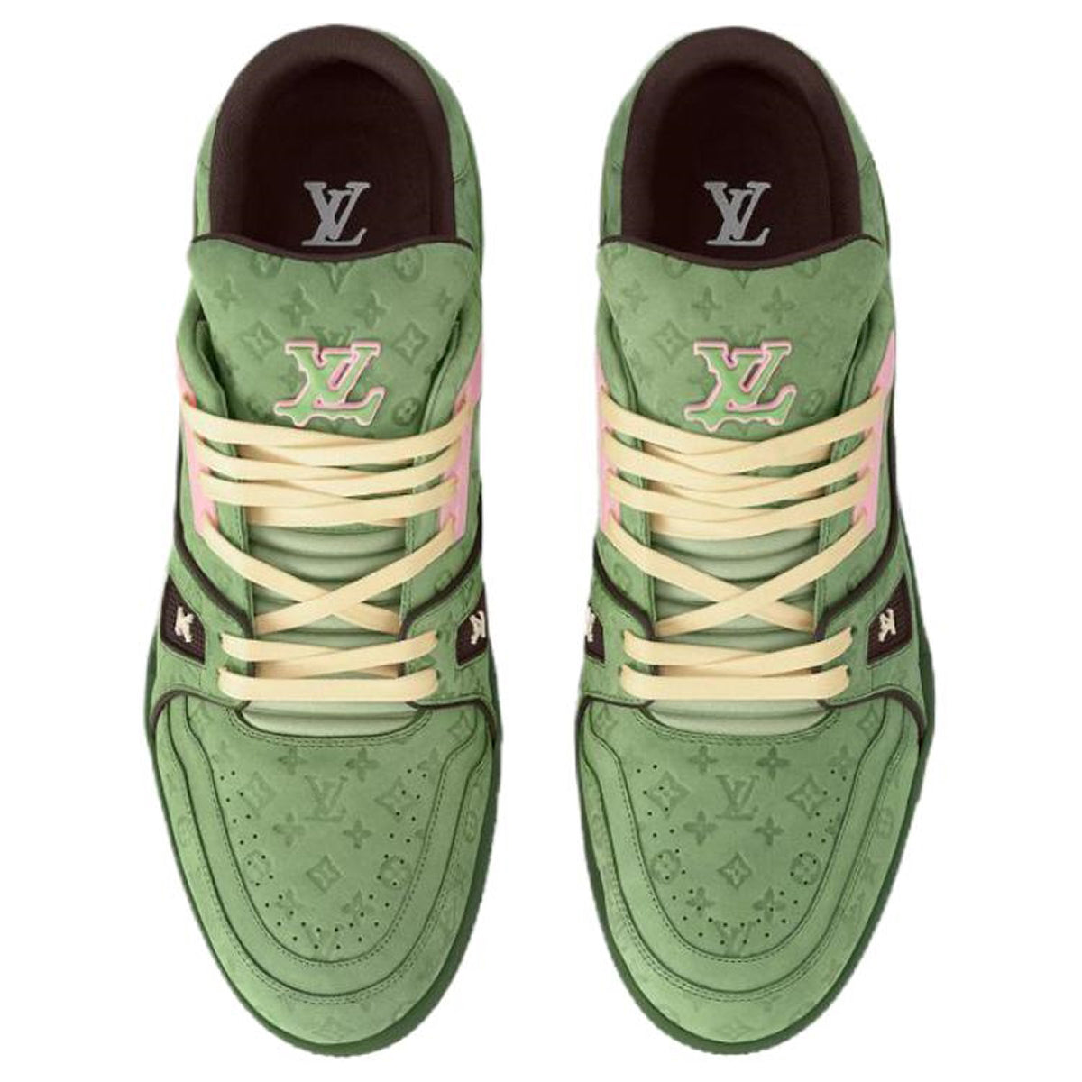 Tyler, The Creator × Louis Vuitton LV Trainer Low-Top Sneakers – Green