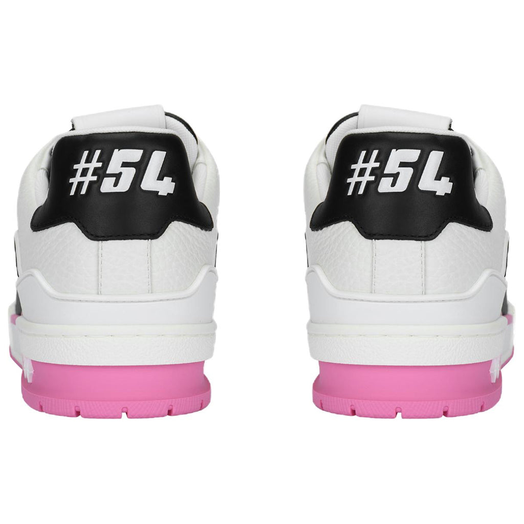 Louis Vuitton Trainer Calf Leather Low-Top Sneakers – White, Black & Hot Pink