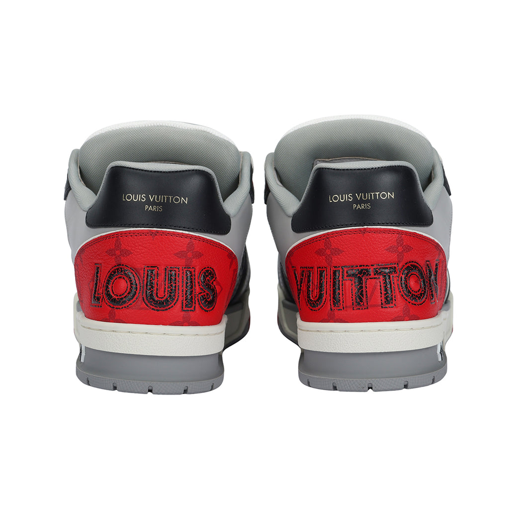 Louis Vuitton Trainer Monogram Multicolour Low-Top Sneakers – Black, Red & White