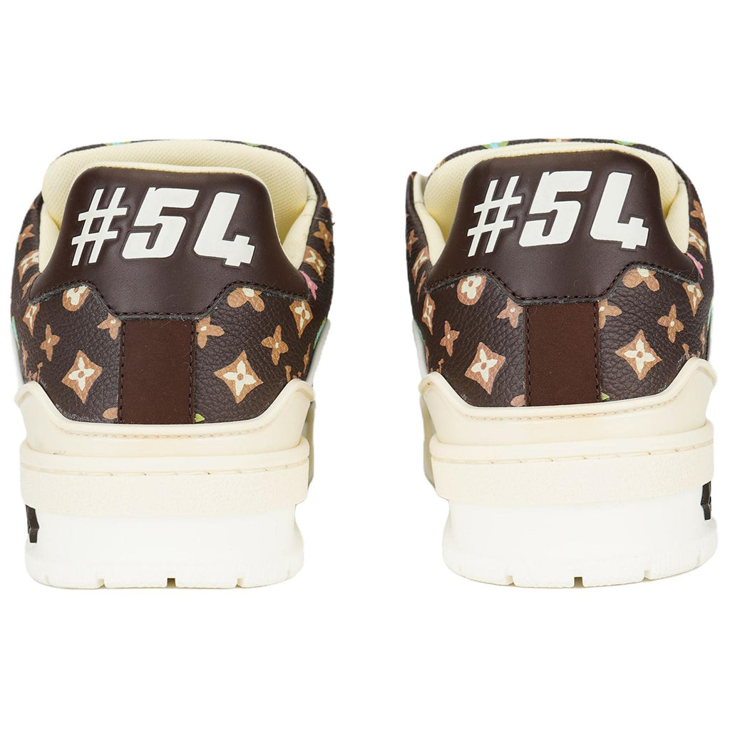 Tyler, The Creator × Louis Vuitton LV Trainer Pastel Multicolor Monogram Low-Top Sneakers – Classic Brown
