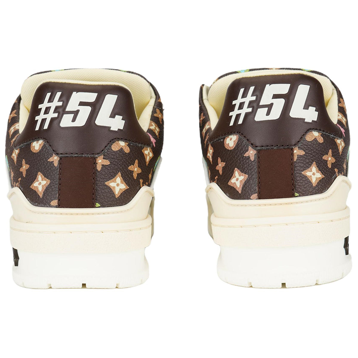 Tyler, The Creator × Louis Vuitton LV Trainer Pastel Multicolor Monogram Low-Top Sneakers – Classic Brown