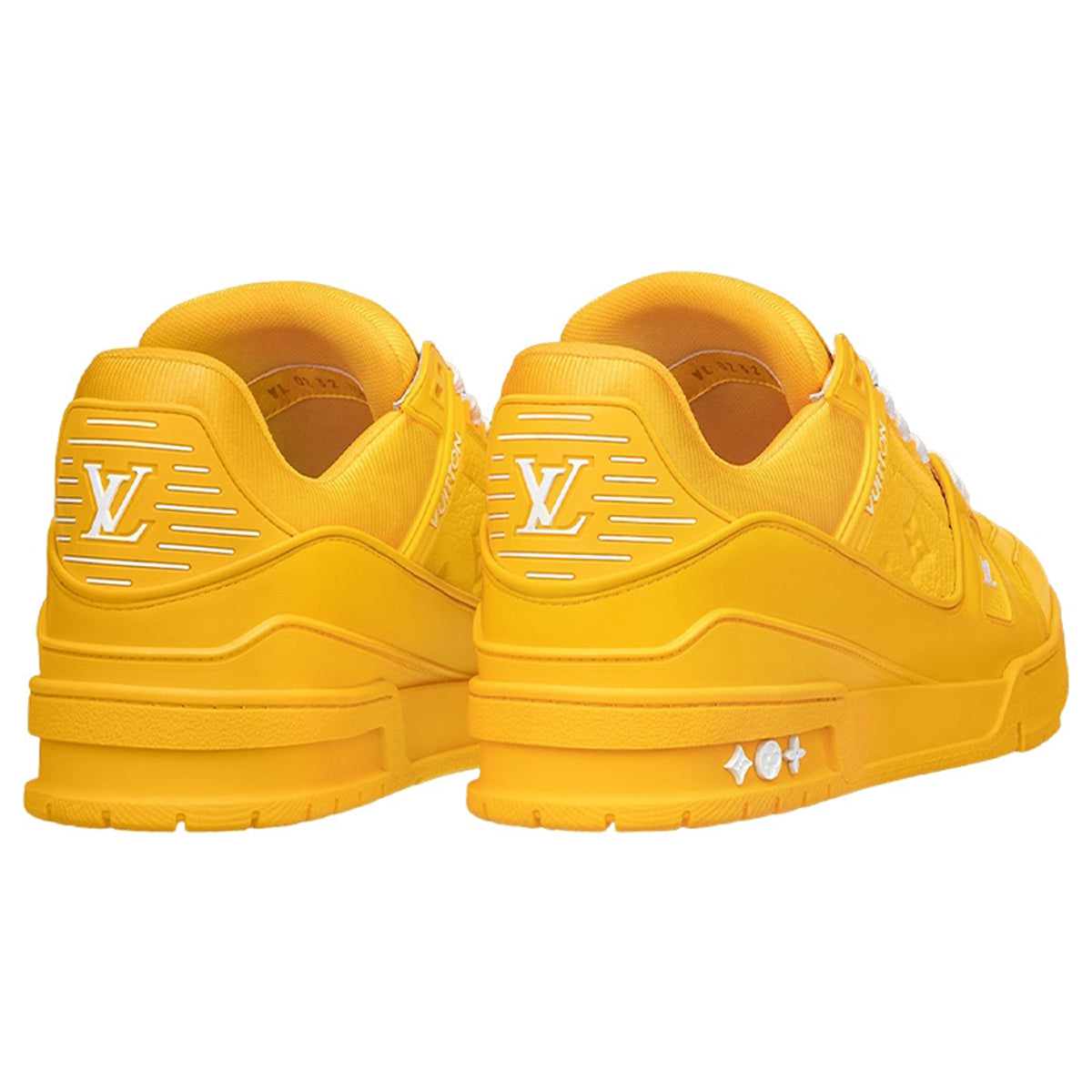 Louis Vuitton Trainer Monogram Embossed Calf Leather Low-Top Sneakers – Triple Yellow