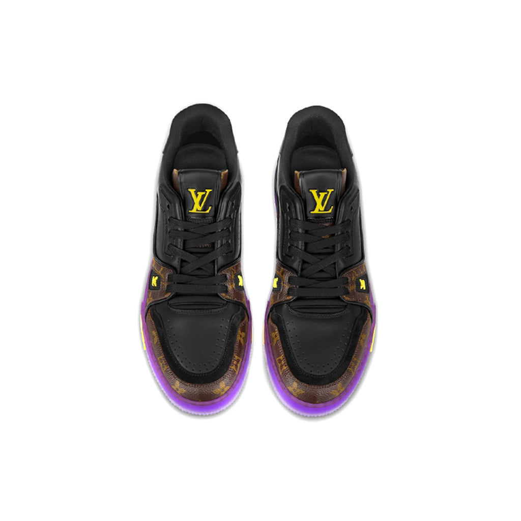 Louis Vuitton × NBA Trainer Monogram Canvas & Calf Leather Low-Top Sneakers – Lakers Purple & Gold