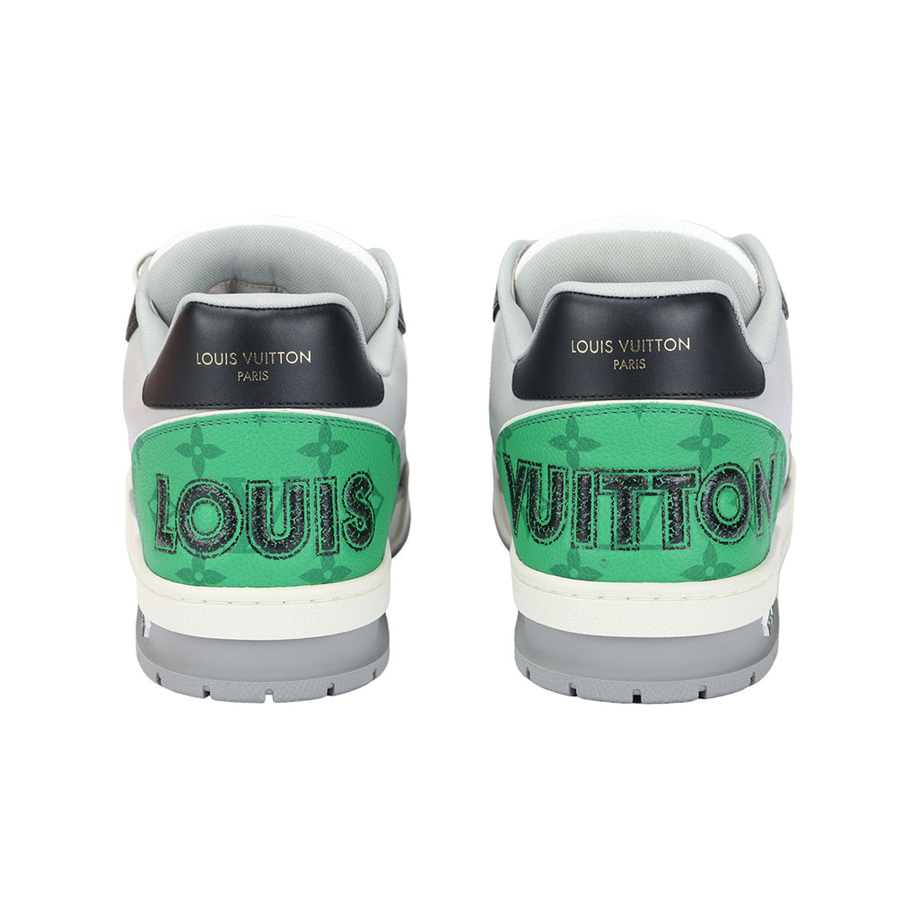 Louis Vuitton Trainer Monogram Multicolour Low-Top Sneakers – Black, Green & White