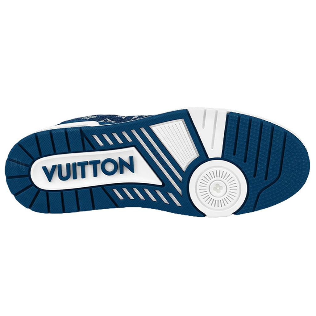 Louis Vuitton Trainer Denim & Leather Low-Top Sneakers – Ocean Blue
