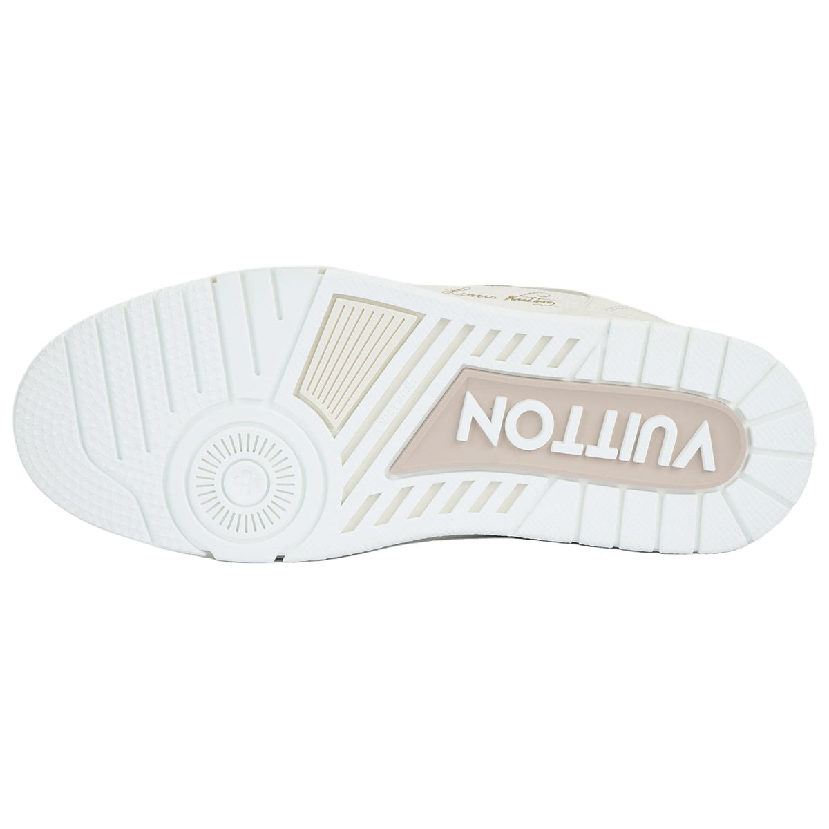 Louis Vuitton Trainer LV Monogram Flower Oversized Leather Low-Top Sneakers – Ivory & Beige