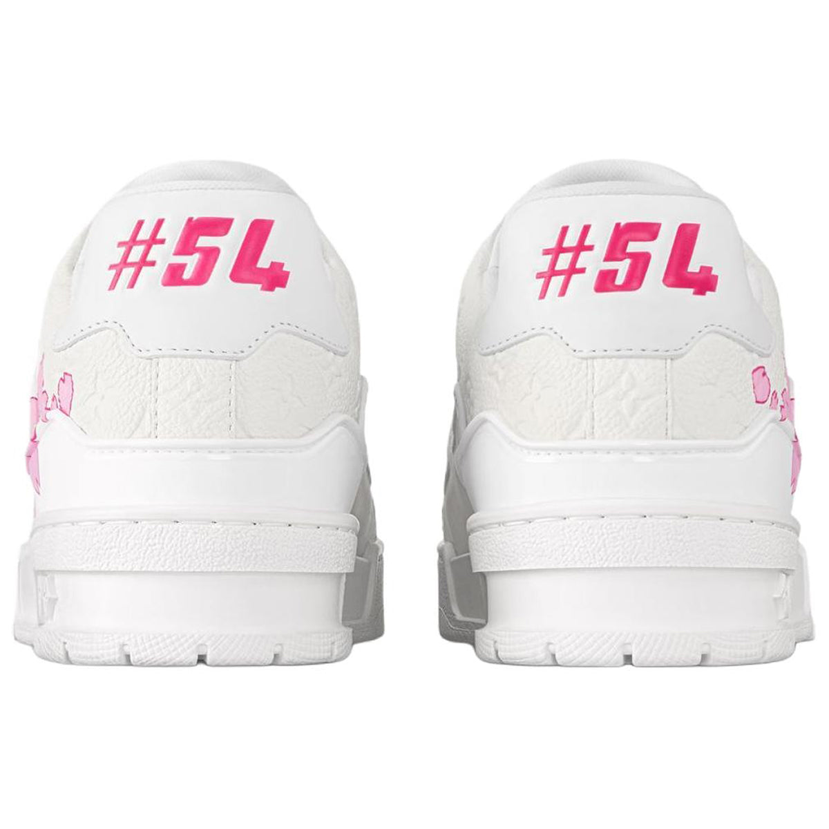 Louis Vuitton × Takashi Murakami Trainer Cherry Blossom Print Low-Top Sneakers – White & Pink