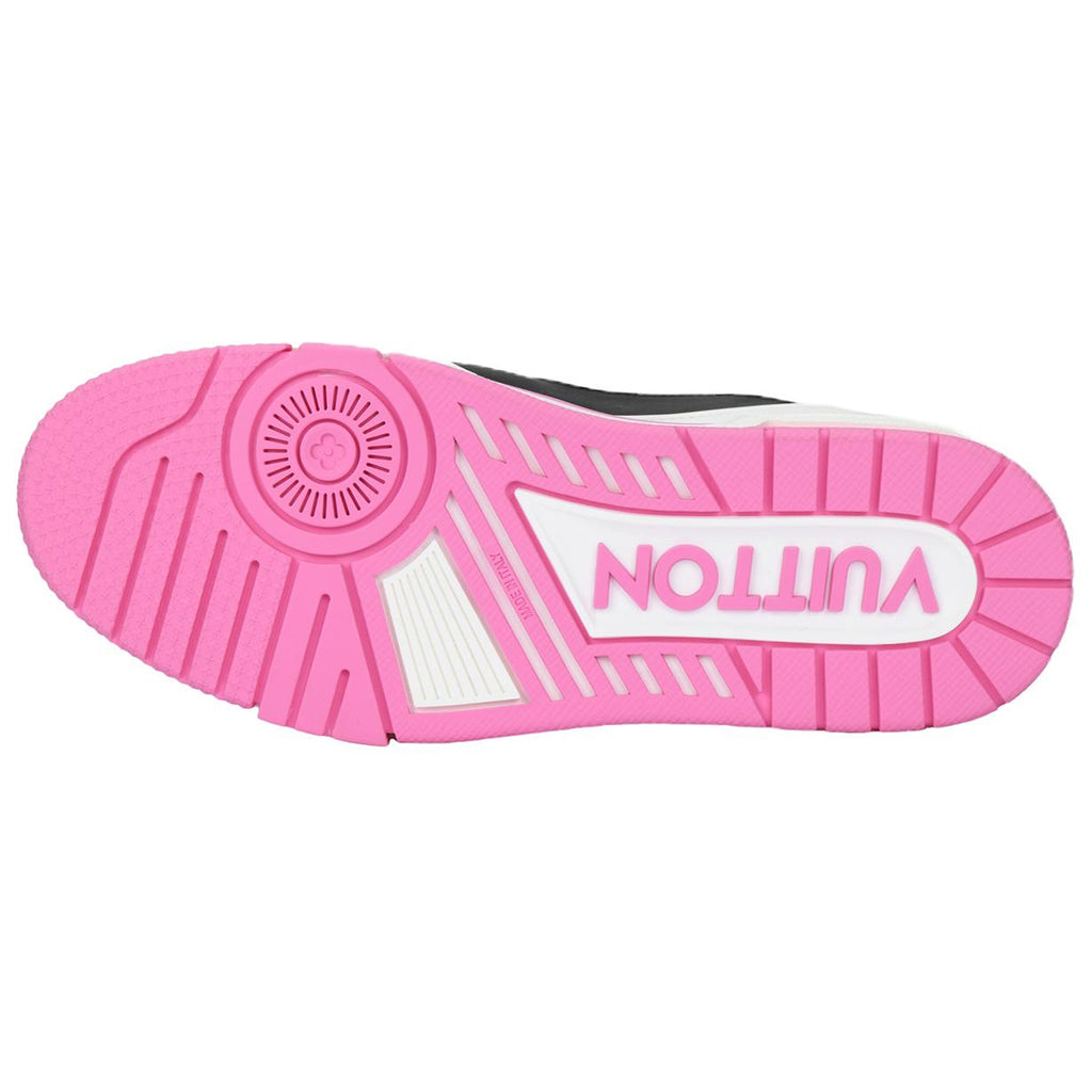Louis Vuitton Trainer Calf Leather Low-Top Sneakers – White, Black & Hot Pink