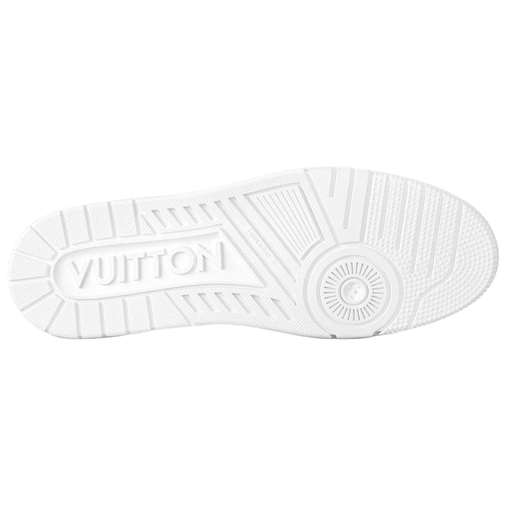Louis Vuitton Trainer LV Monogram Print Calf Leather Low-Top Sneakers – White & Black