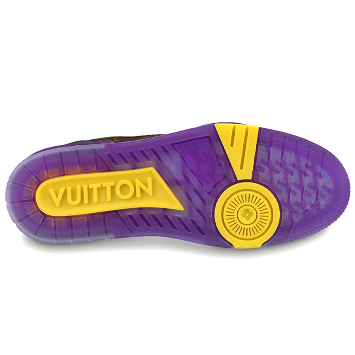 Louis Vuitton × NBA Trainer Monogram Canvas & Calf Leather Low-Top Sneakers – Lakers Purple & Gold