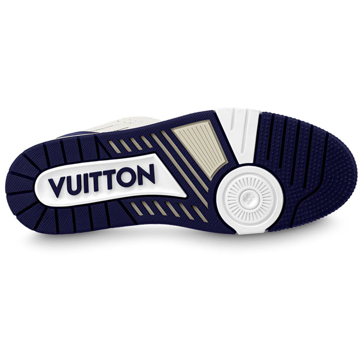 Louis Vuitton Trainer Low-Top Sneakers – White & Navy Blue