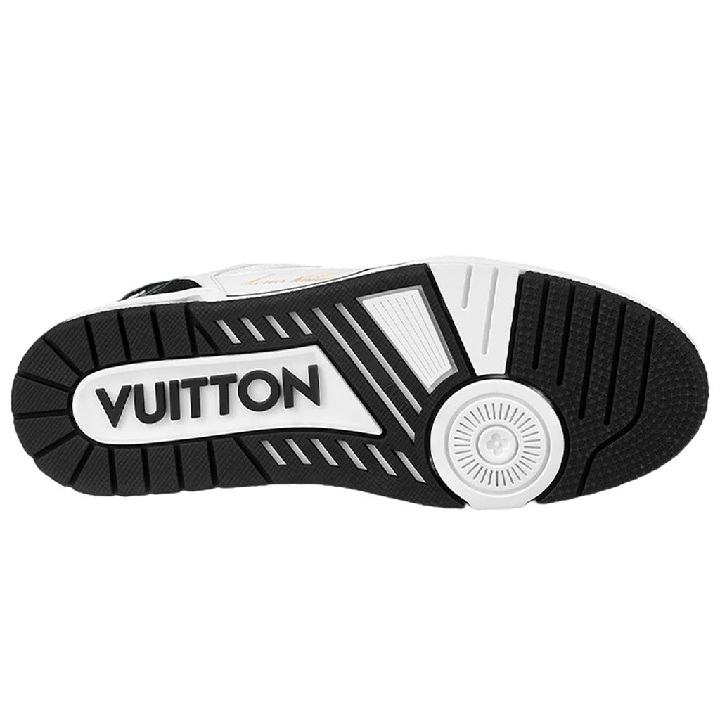Louis Vuitton Trainer Calf Leather Lace-Up Low-Top Sneakers – Black & White