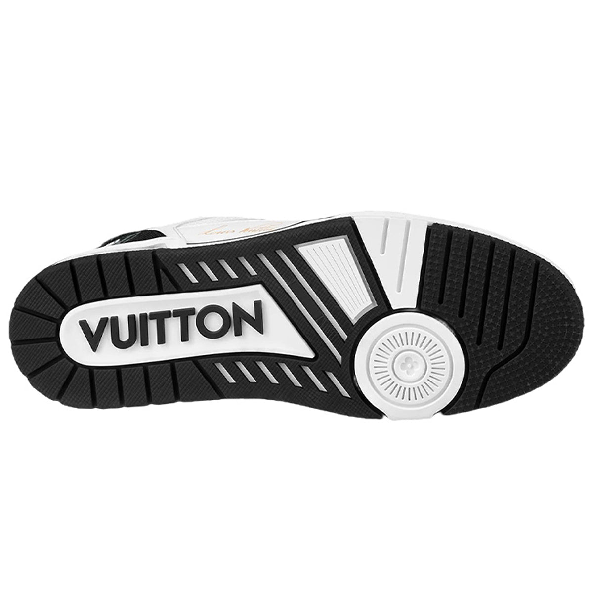 Louis Vuitton Trainer Calf Leather Lace-Up Low-Top Sneakers – Black & White