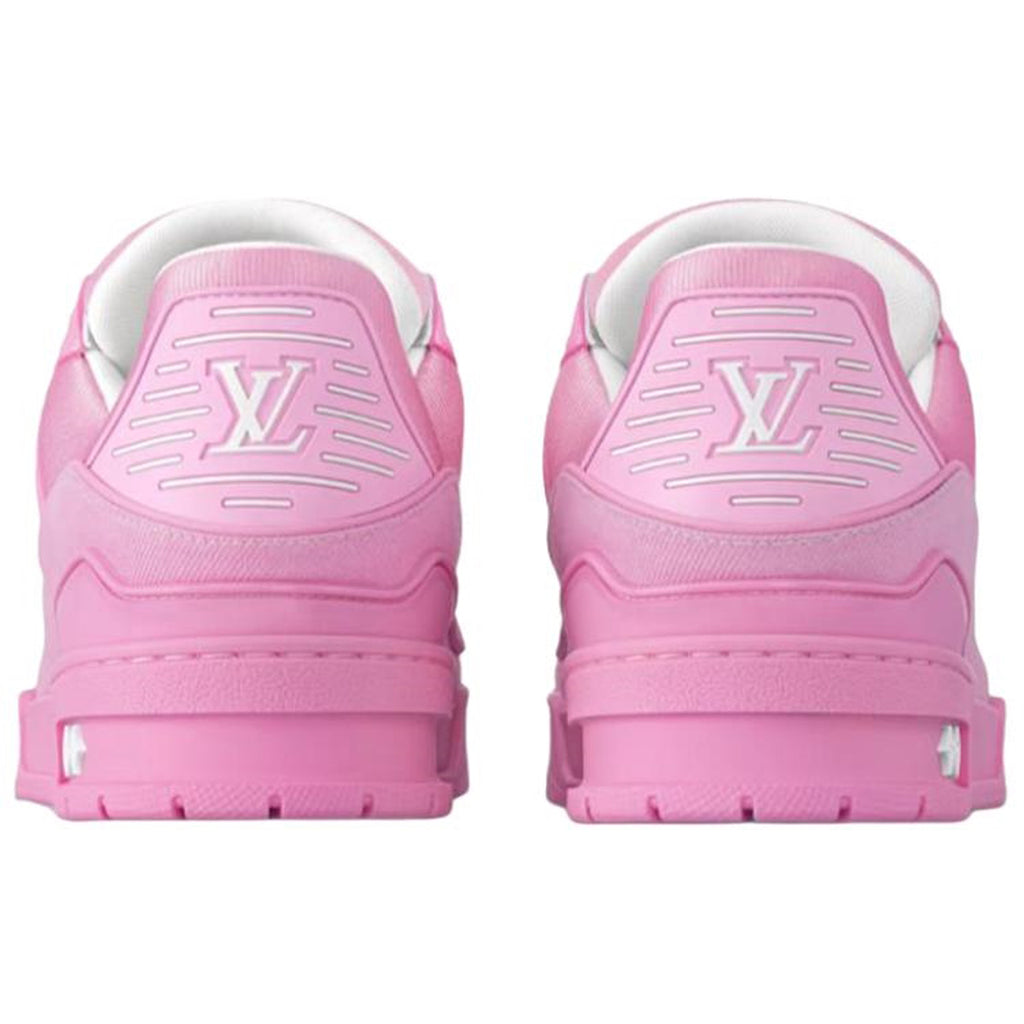Louis Vuitton Trainer Monogram Embossed Calf Leather Low-Top Sneakers – Triple Pink