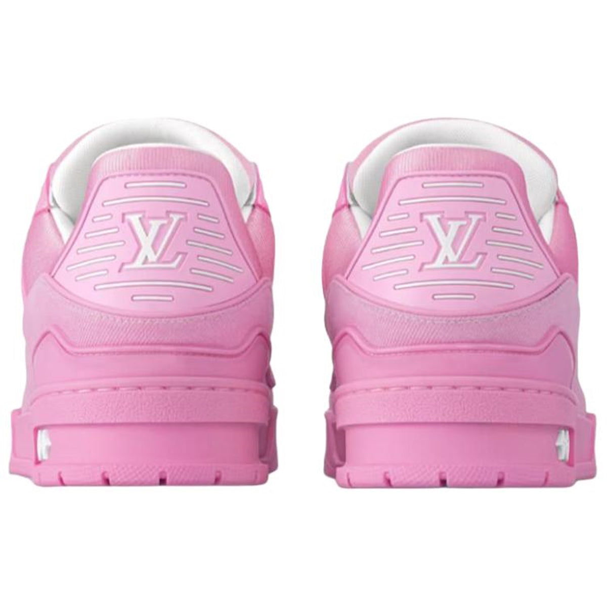 Louis Vuitton Trainer Monogram Embossed Calf Leather Low-Top Sneakers – Triple Pink