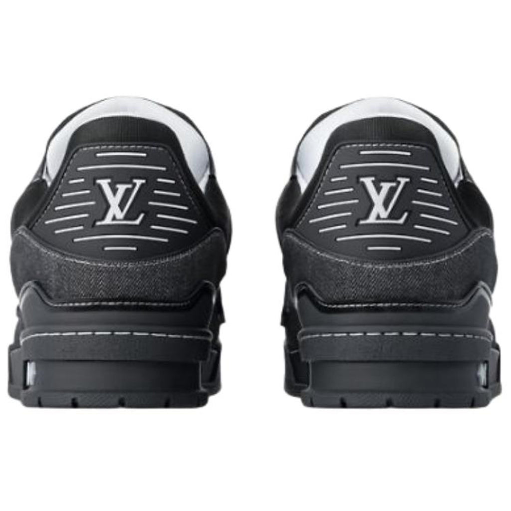 Louis Vuitton Trainer Monogram Denim Canvas Low-Top Sneakers – Triple Black